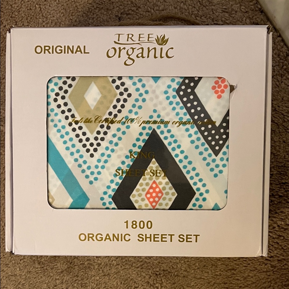 1800 King Sheet Set - Blue and Black